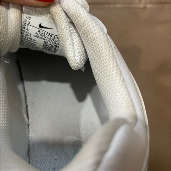 Nike All-White Ebernon Low Athletic Shoes - Picture 5 of 5